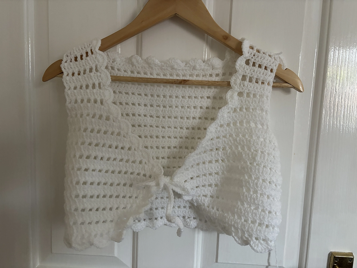 Cropped Lace Cardigan