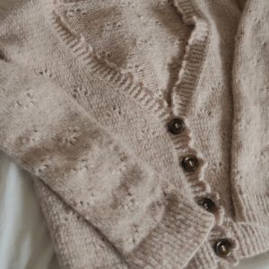 sweetness imprint cardigan by DROPS design Drops Air