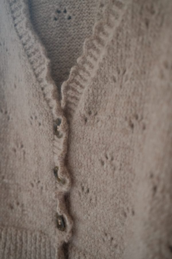 sweetness imprint cardigan by DROPS design Drops Air
